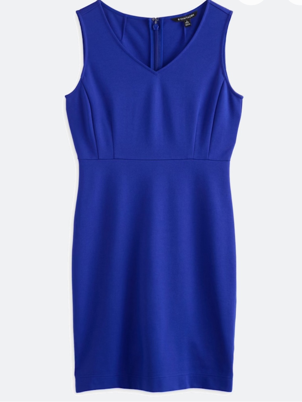41 Hawthorn Sleeveless V-Neck Sheath Dress in Cobalt Blue